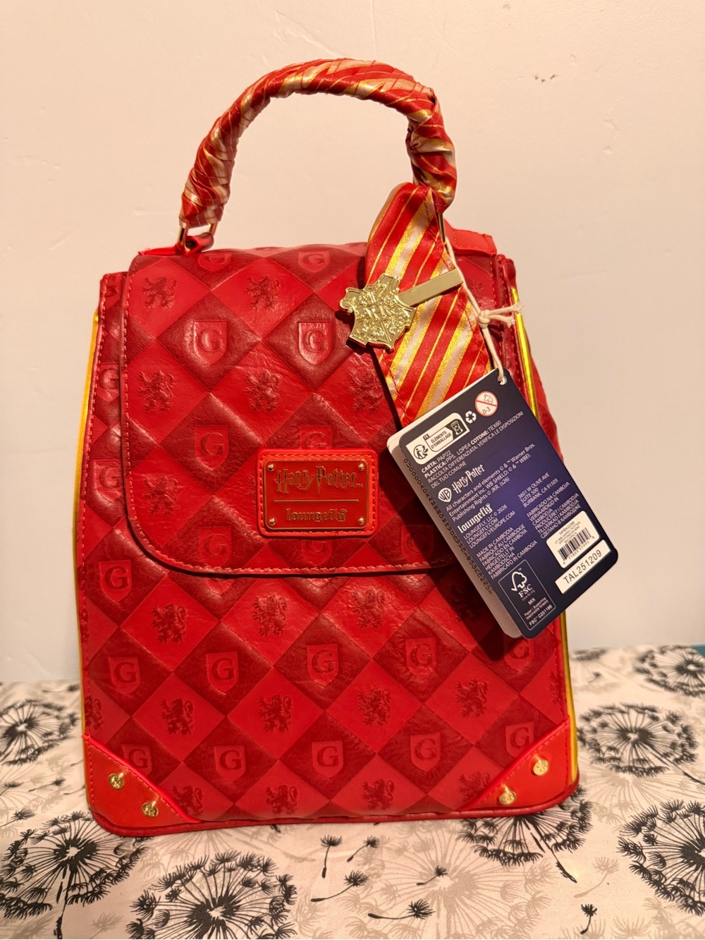 Harry Potter Gryffindor Loungefly Mini Backpack